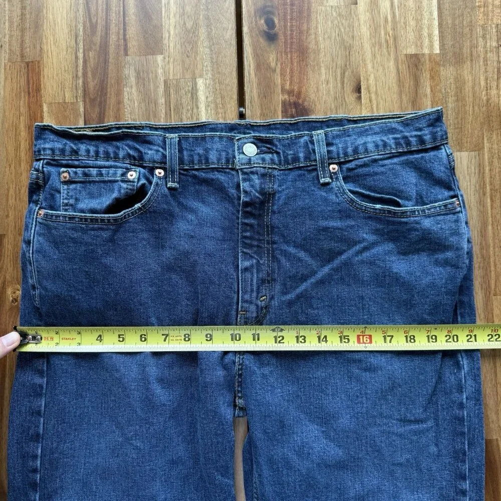 Levi's 527 Mid Rise Bootcut Jeans‎ Size 38x32 Blue Stretch Denim Western Cowboy